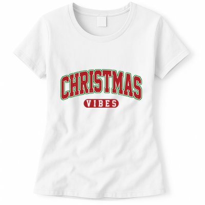 Retro Christmas Vibes Womens T-Shirt