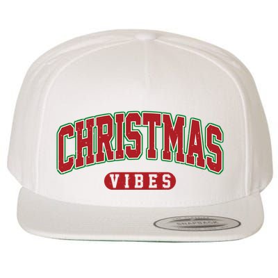 Retro Christmas Vibes Wool Snapback Cap