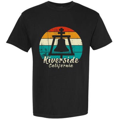 Riverside California Vintage Design With Sunset Garment-Dyed Heavyweight T-Shirt