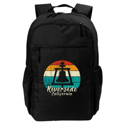 Riverside California Vintage Design With Sunset Backpack