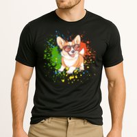 Retro Corgi Vibes – Hipster Dog with Sunglasses Performance Shirt