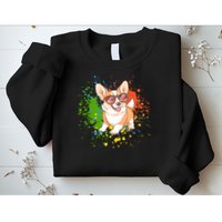 Retro Corgi Vibes – Hipster Dog with Sunglasses Sweatshirt