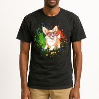 Retro Corgi Vibes – Hipster Dog with Sunglasses Tall T-Shirt