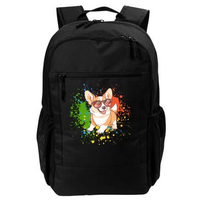 Retro Corgi Vibes – Hipster Dog with Sunglasses Backpack