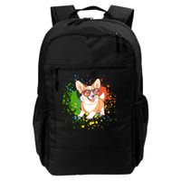 Retro Corgi Vibes – Hipster Dog with Sunglasses Backpack