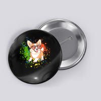 Retro Corgi Vibes – Hipster Dog with Sunglasses Button