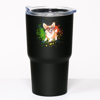 Retro Corgi Vibes – Hipster Dog with Sunglasses Tumbler