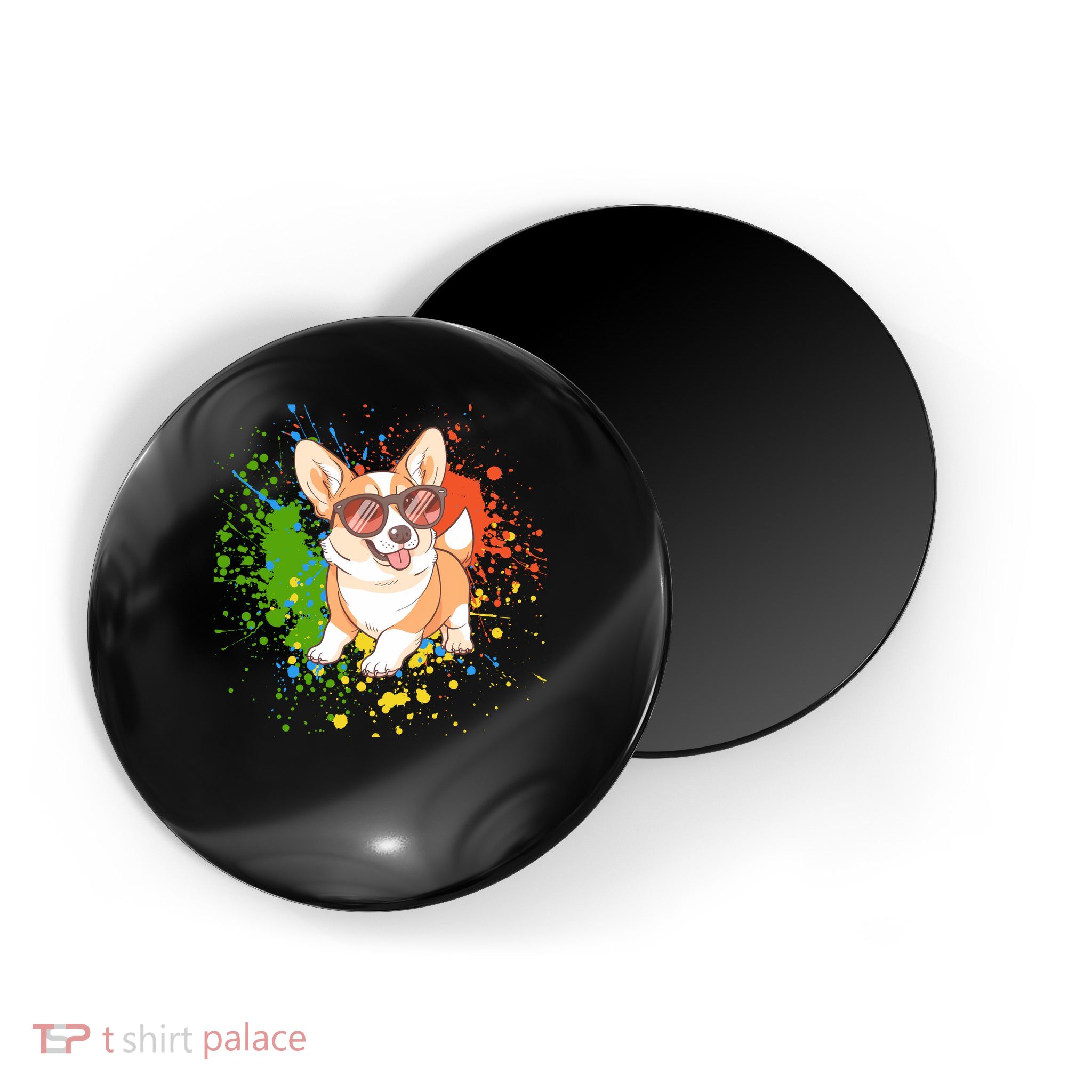 Retro Corgi Vibes – Hipster Dog with Sunglasses Magnet