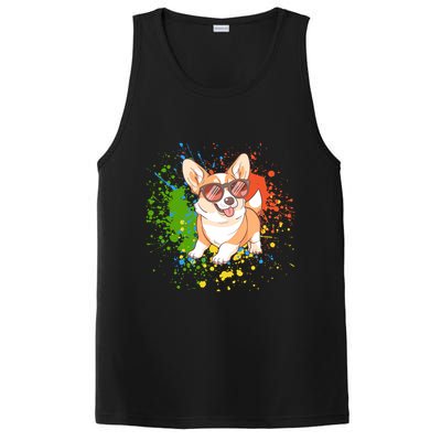 Retro Corgi Vibes – Hipster Dog with Sunglasses PosiCharge Competitor Tank