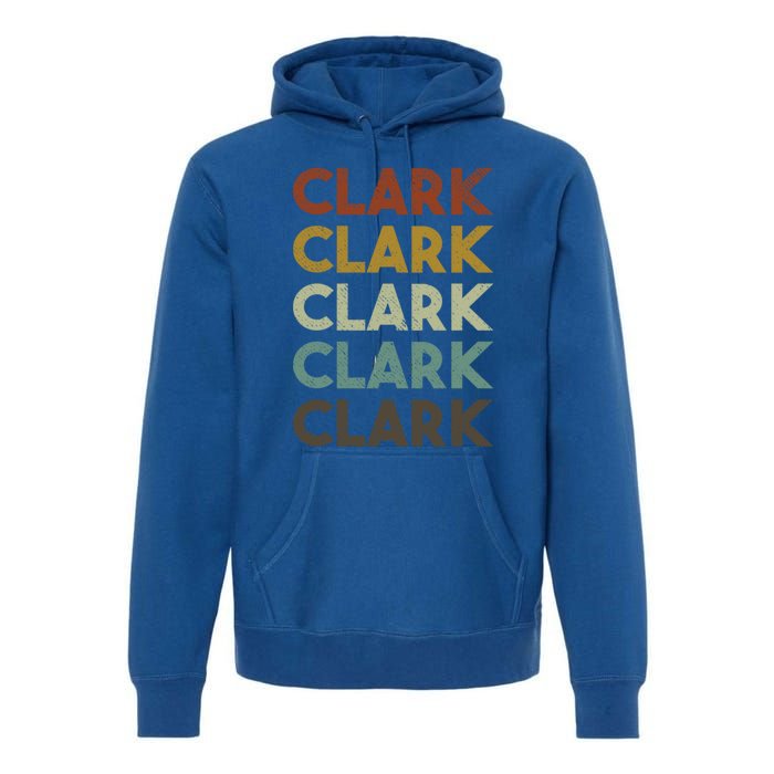 Retro Clark Vintage 80s Style Gift Premium Hoodie