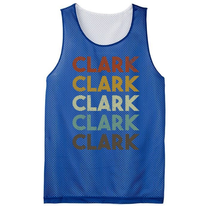 Retro Clark Vintage 80s Style Gift Mesh Reversible Basketball Jersey Tank