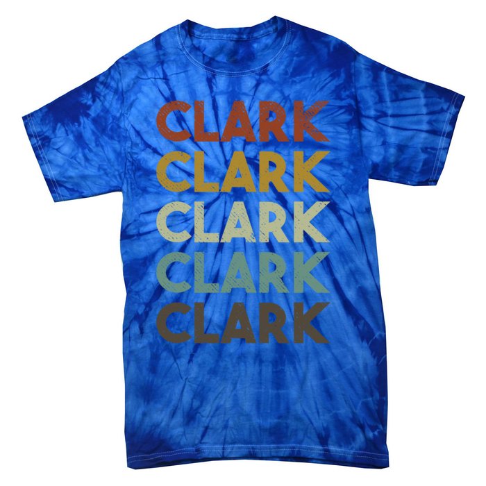 Retro Clark Vintage 80s Style Gift Tie-Dye T-Shirt