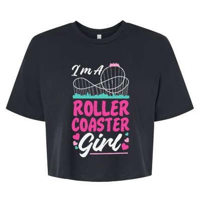 Roller Coaster Vintage I'm A Roller Coaster Bella+Canvas Jersey Crop Tee