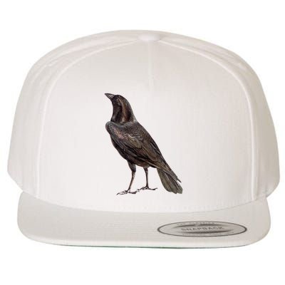 Raven Crow Vintage Wool Snapback Cap