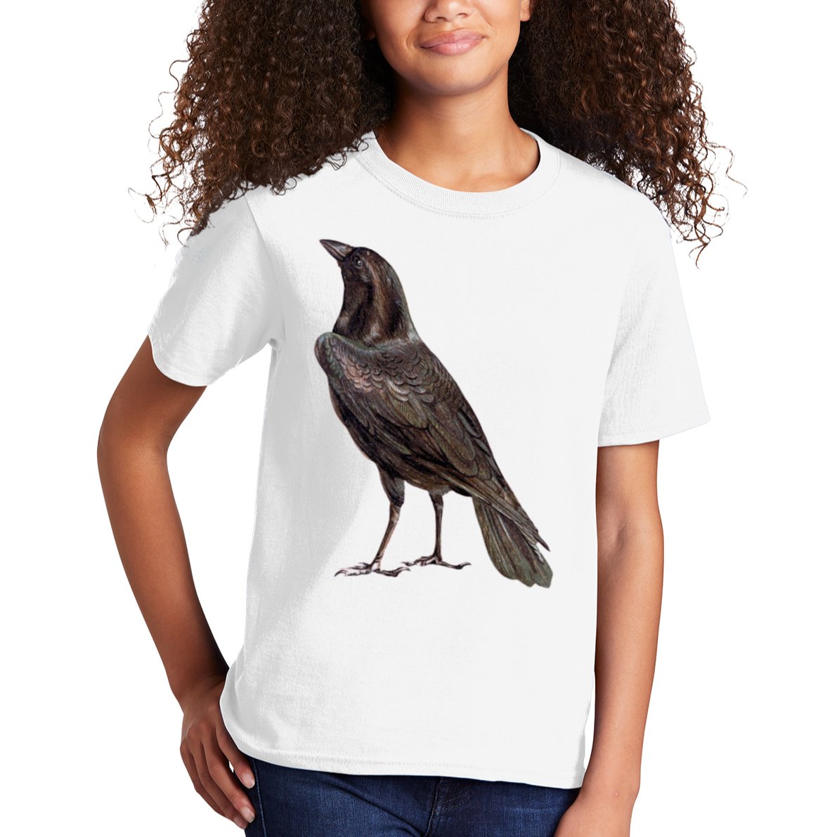 Raven Crow Vintage Kids T-Shirt