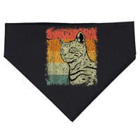 Retro Cats Vintage Bengal Cat USA-Made Doggie Bandana