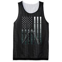 Roller Coaster Vintage Usa Flag Theme Park Carnival Ride Mesh Reversible Basketball Jersey Tank