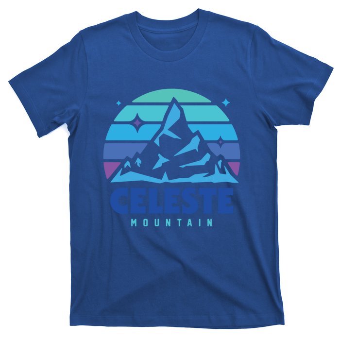 Retro Celeste Vintage Design Mountain Playing Videogames Gift T-Shirt