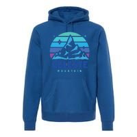 Retro Celeste Vintage Design Mountain Playing Videogames Gift Premium Hoodie