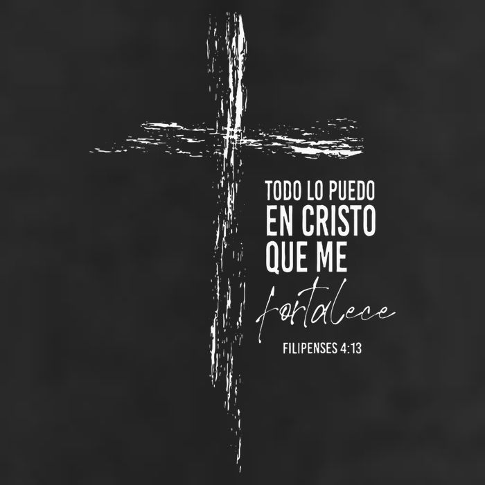 Regalos Cristianos Versos Filipenses 4 13 Christian Spanish 7 Panel Mesh Trucker Snapback Hat