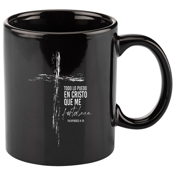 Regalos Cristianos Versos Filipenses 4 13 Christian Spanish 11oz C Handle Ceramic Mug
