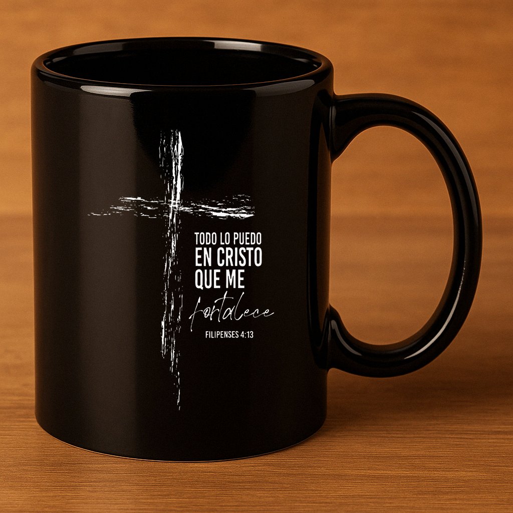 Regalos Cristianos Versos Filipenses 4 13 Christian Spanish 11oz C Handle Ceramic Mug