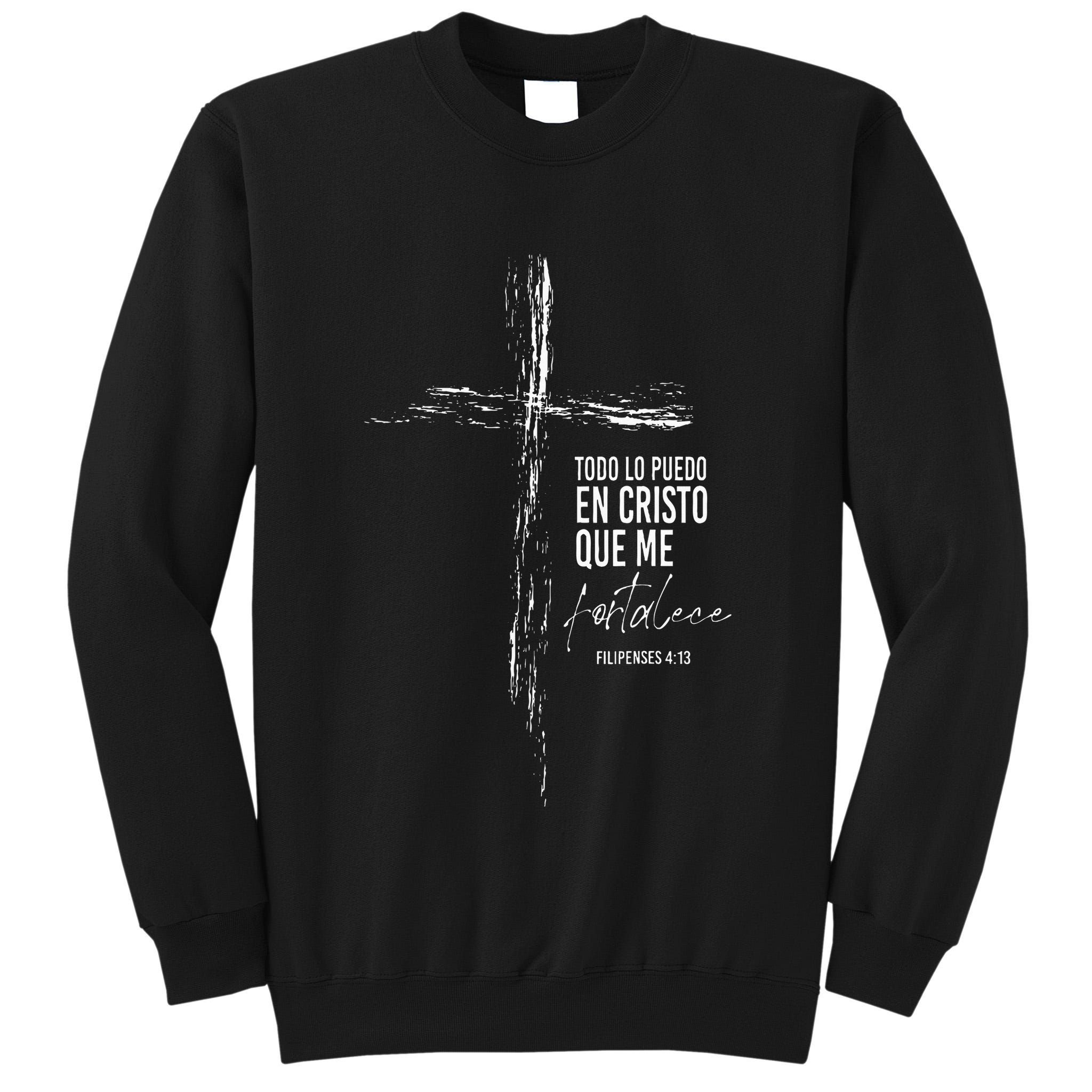 Regalos Cristianos Versos Filipenses 4 13 Christian Spanish Tall Sweatshirt