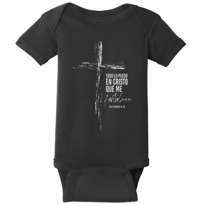 Regalos Cristianos Versos Filipenses 4 13 Christian Spanish Baby Bodysuit