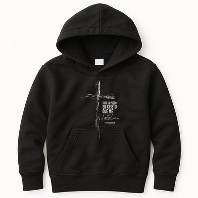 Regalos Cristianos Versos Filipenses 4 13 Christian Spanish Kids Hoodie