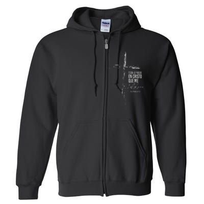 Regalos Cristianos Versos Filipenses 4 13 Christian Spanish Full Zip Hoodie