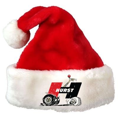 Retro Car Vintage Hurst Performance Meme Hand Engine Funny Premium Christmas Santa Hat