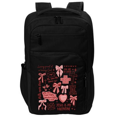 Retro Christian ValentineS Day Jesus Is My Valentine Gift Impact Tech Backpack