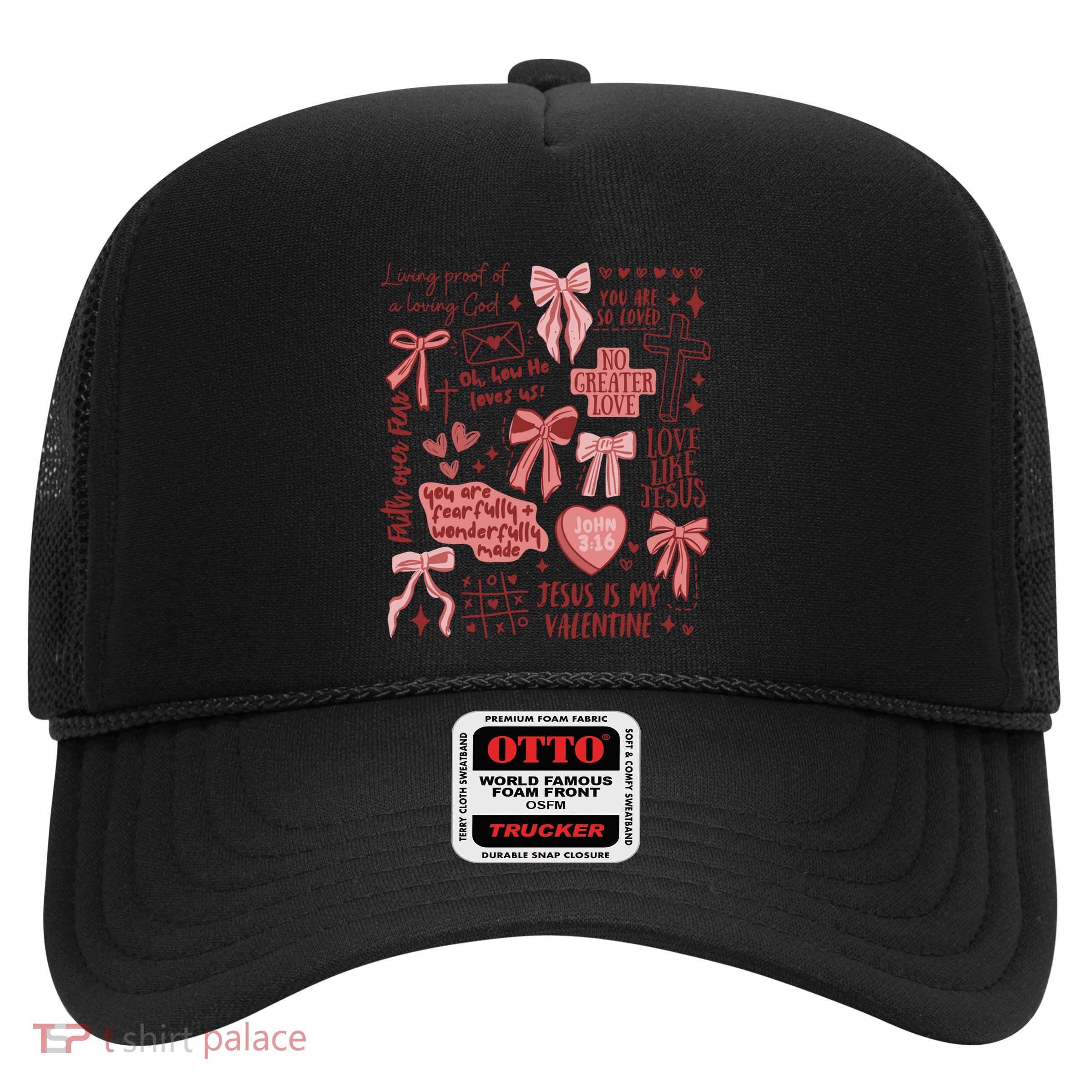 Retro Christian ValentineS Day Jesus Is My Valentine Gift Trucker Hat