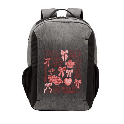 Retro Christian ValentineS Day Jesus Is My Valentine Gift Vector Backpack