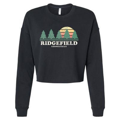 Ridgefield Ct Vintage Throwback Retro 70s Cropped Pullover Crew