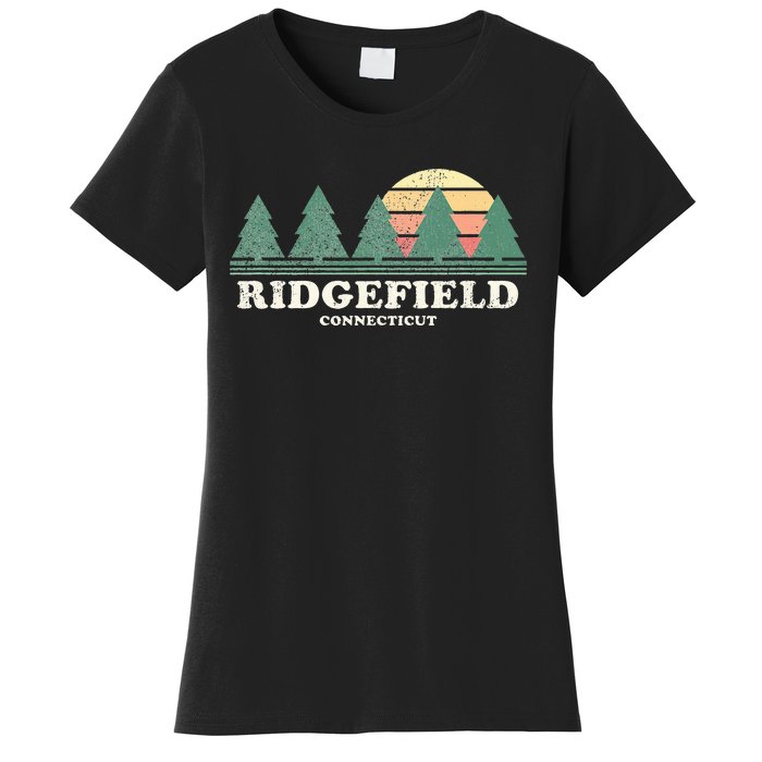 Ridgefield Ct Vintage Throwback Retro 70s Women's T-Shirt