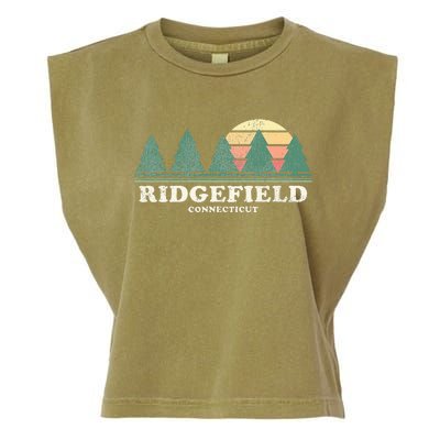 Ridgefield Ct Vintage Throwback Retro 70s Garment-Dyed Women's Muscle Tee