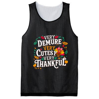 Retro Cute Very Demure Very Cutesy Very Thanksgiving Turkey Mesh Reversible Basketball Jersey Tank