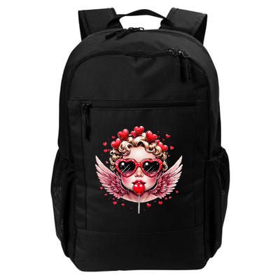 Retro Cupid Valentine Day Cute Vintage Cupid Blowing Bubble Backpack