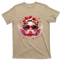 Retro Cupid Valentine Day Cute Vintage Cupid Blowing Bubble T-Shirt