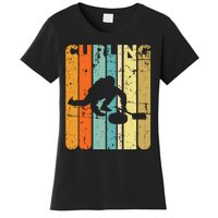 Retro Curlinggame Vintage Ice Curling Sport Quote Curling Gift Women's T-Shirt