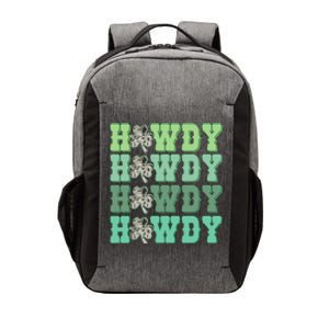 Retro Cowhide Western Howdy St Patricks Day Irish Shamrock Vector Backpack