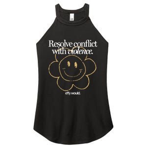 Resolve Coict With Violence Effy Would Women's Perfect Tri Rocker Tank