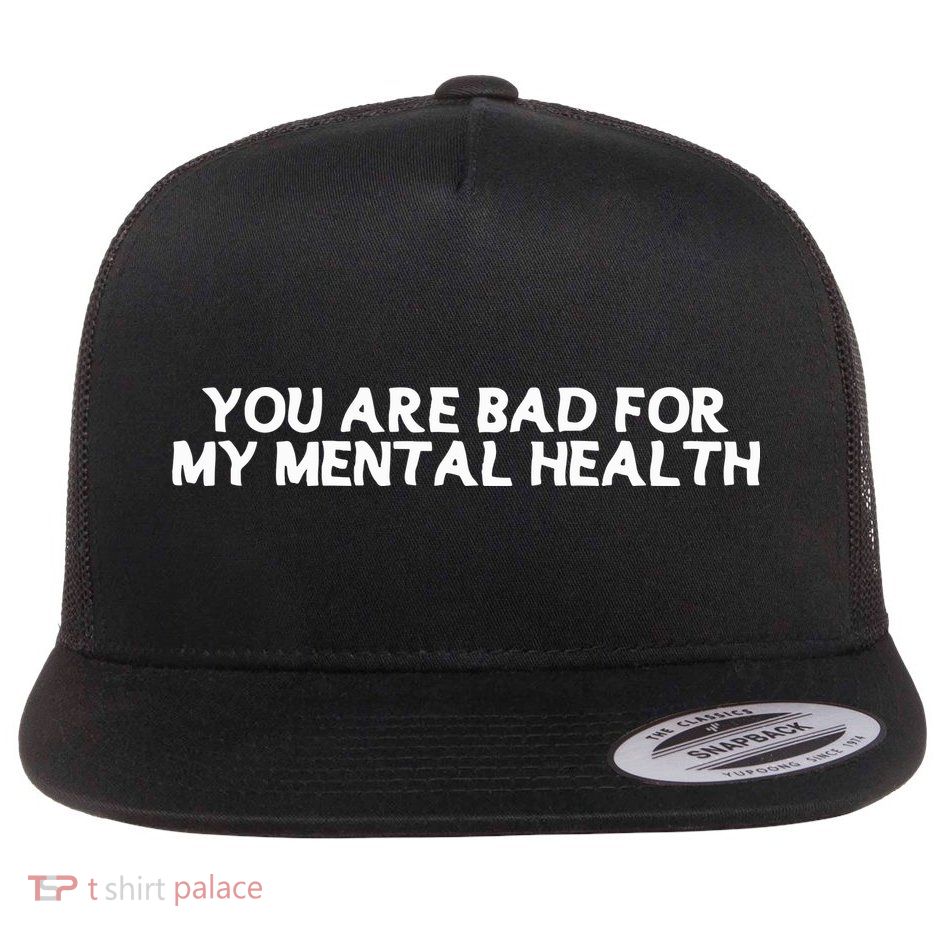 Ryan Clark Wearing You Are Bad For My Mental Health Flatbill Hat