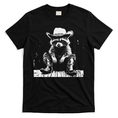 Raccoon Cowboy Western T-Shirt