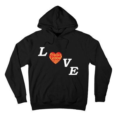 Ryan Clark Wearing Love Practice Good Habits Hoodie