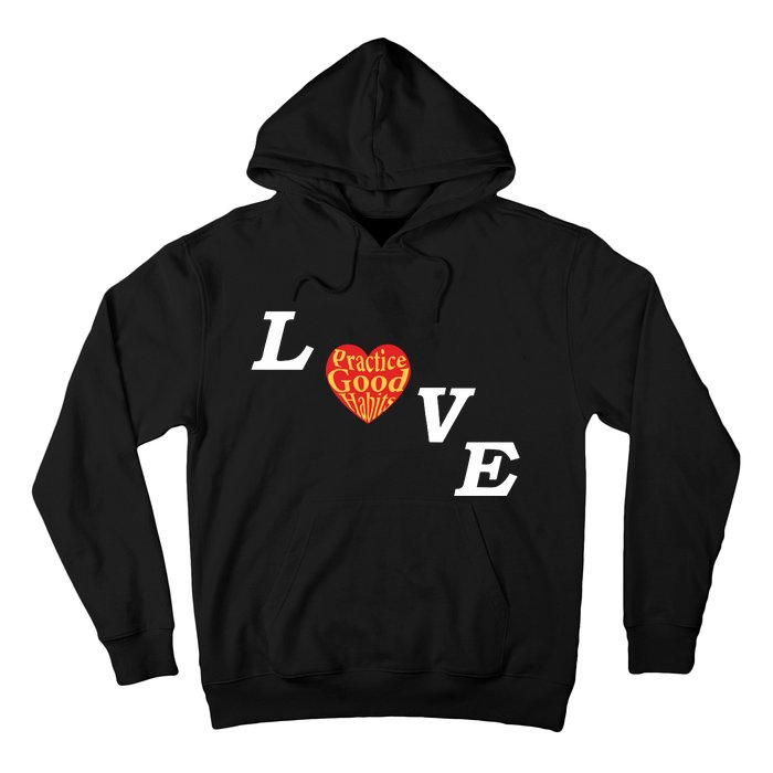 Ryan Clark Wearing Love Practice Good Habits Hoodie