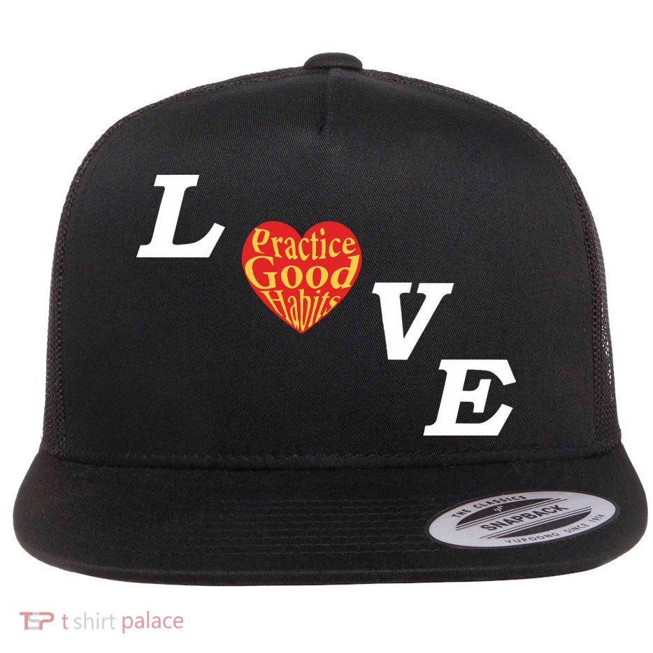 Ryan Clark Wearing Love Practice Good Habits Flatbill Hat