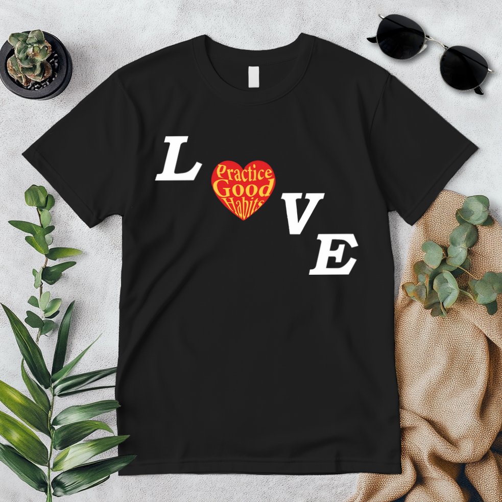 Ryan Clark Wearing Love Practice Good Habits Premium T-Shirt