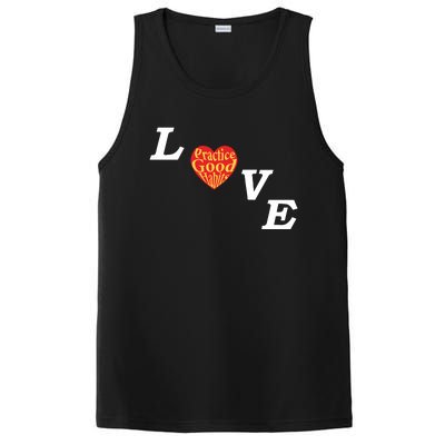 Ryan Clark Wearing Love Practice Good Habits PosiCharge Competitor Tank